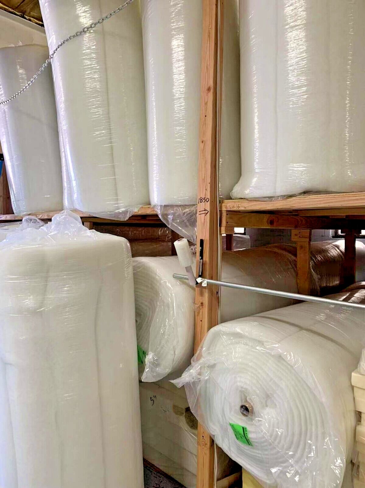 Bonded Dacron Polyester Batting, 1-1/4" x 30". Note: Thickness Is Before Vacuum