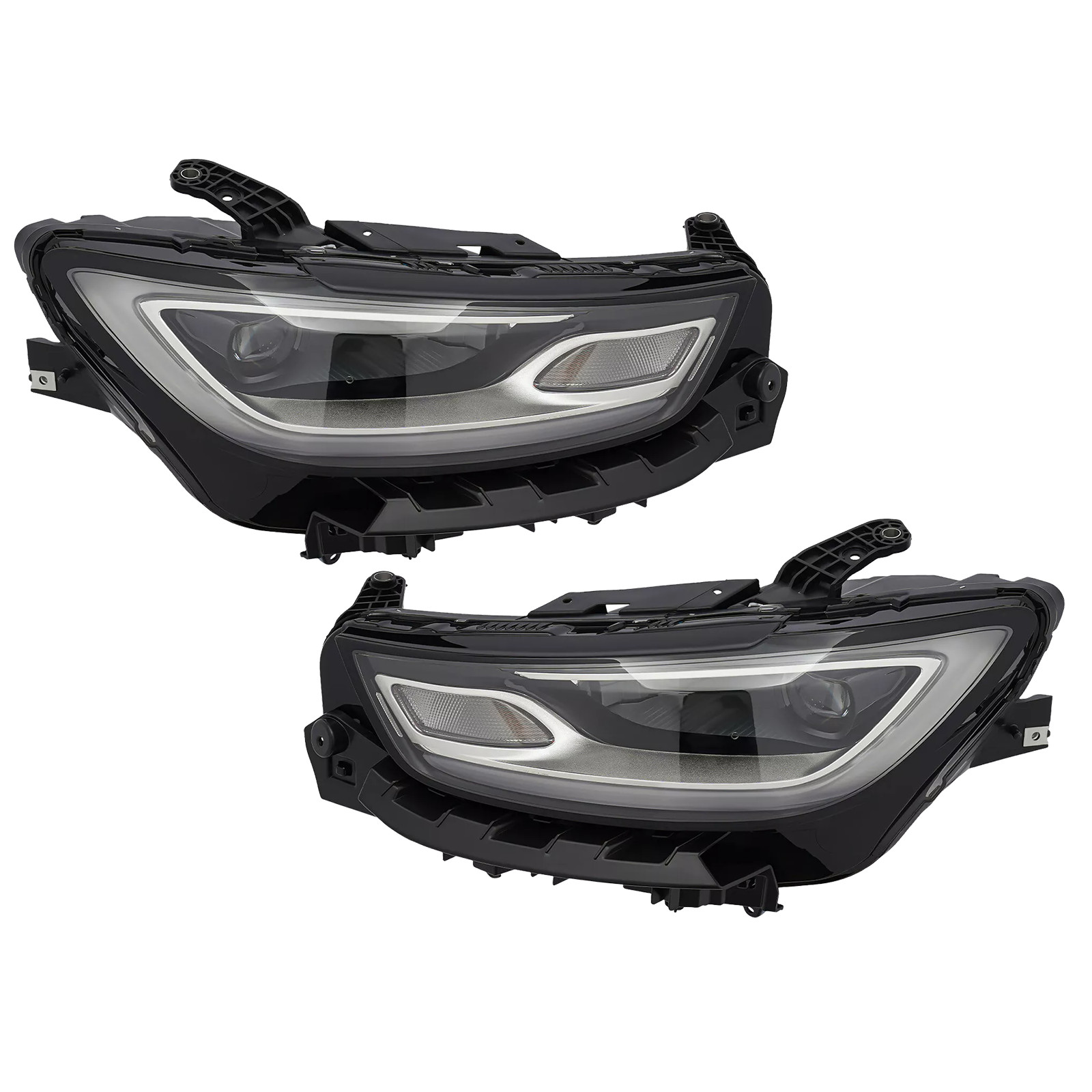 Full LED Headlight For 2021-2025 Chrysler Pacifica w/ Bulbs Left+Right Pair