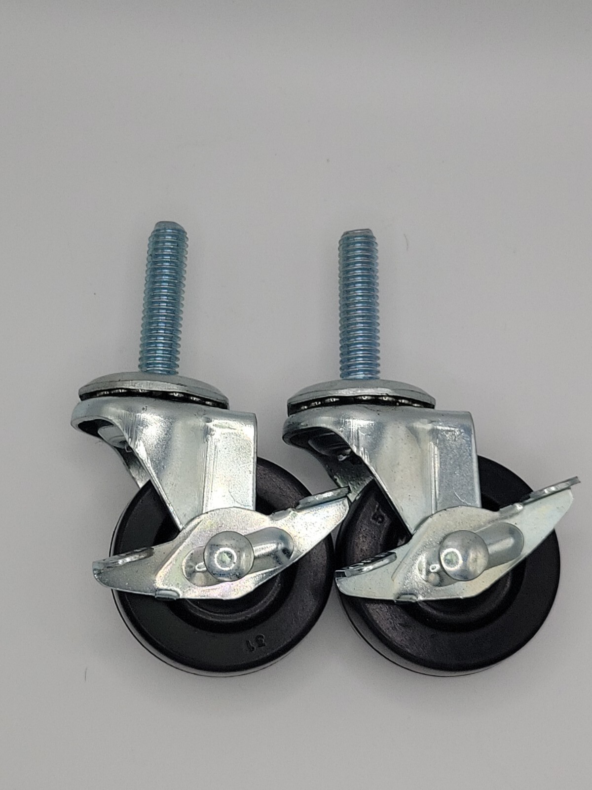 2" Replacement Caster Wheel Set Threaded Stud Colson Mfg Metro Shelf Chair Desk