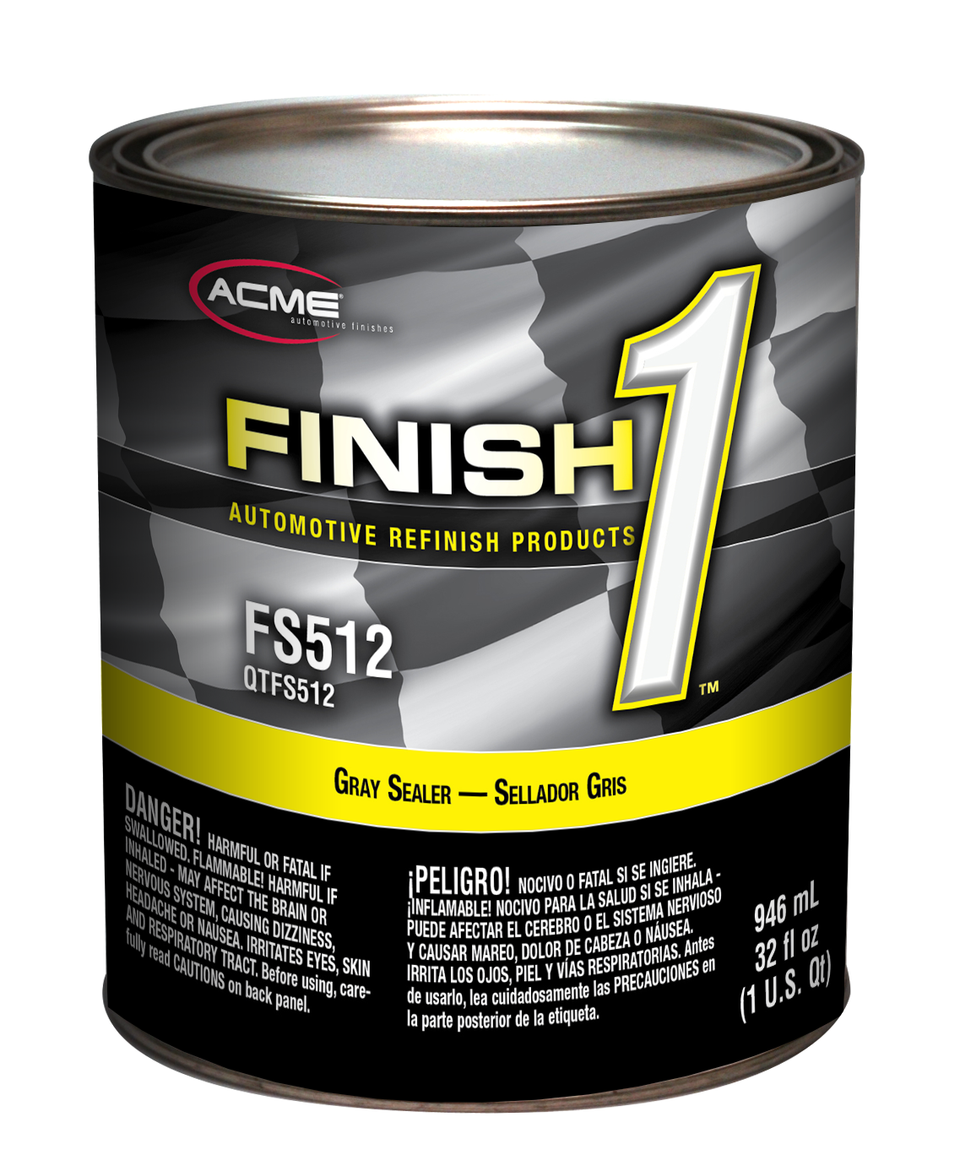 Acme Finish 1 FS512-4 4.1 VOC Gray Enamel Sealer Undercoat (Quart)