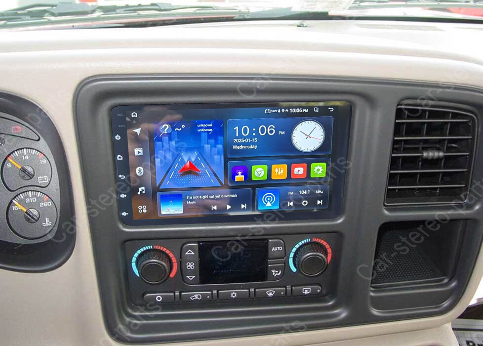 Android 13 CarPlay Car Radio For 2003 2004 2005 2006 GMC Sierra 1500 2500 3500