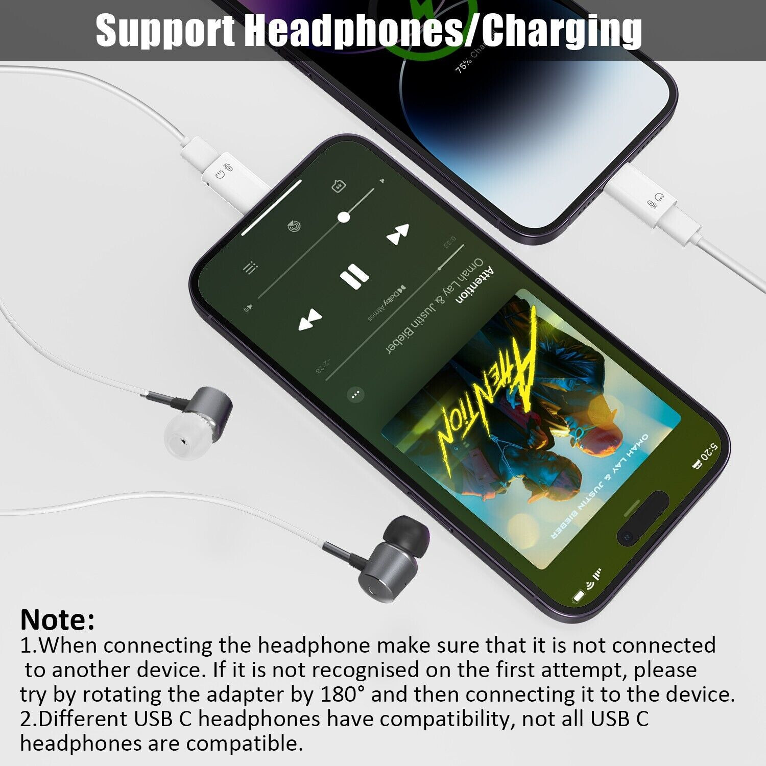 5.8 USB Type C Female to iOS Male Adapter For iPhone 14/13/12/11/XR/XS/SE 3 Lot