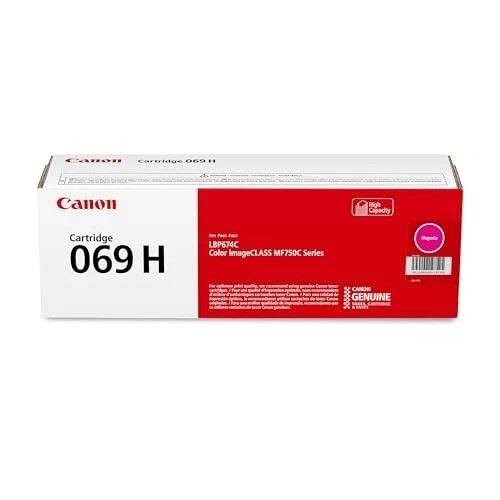 Canon Genuine 069H High Yield 4 Colour Toner Cartridge Set (CMYK)