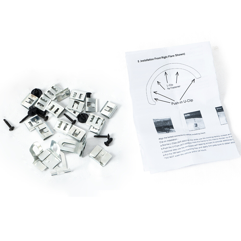 Fit For 2009-14 Ford F150 Replacement Fender Flares Wheel Protector Matte Black