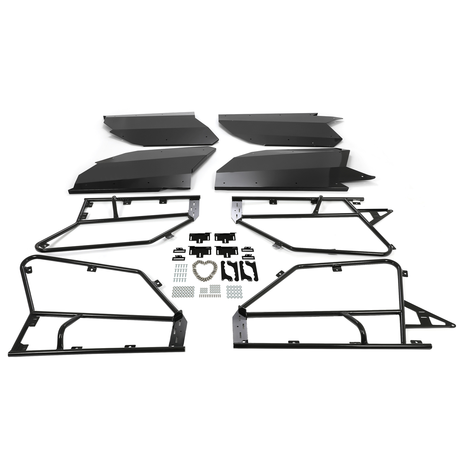 Black 4PCS Powder Coated Door Panels Fit CAN AM X3 1000 Full Doors 2017 - 2024