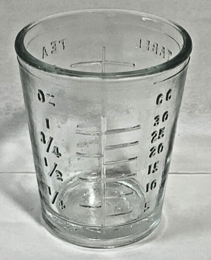 VTG Shot Glass /Medicine measurement cup Made in USA New Old Stock (Sold by ea.)
