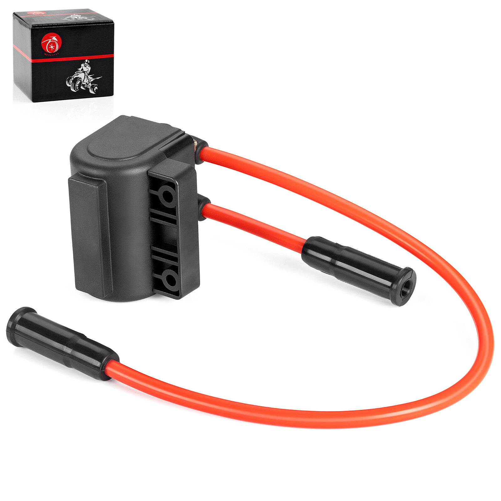 IGNITION COIL 12V 83-99 31614-83A For Sportster Dyna FXR FLT Spark Plug Wire Cap