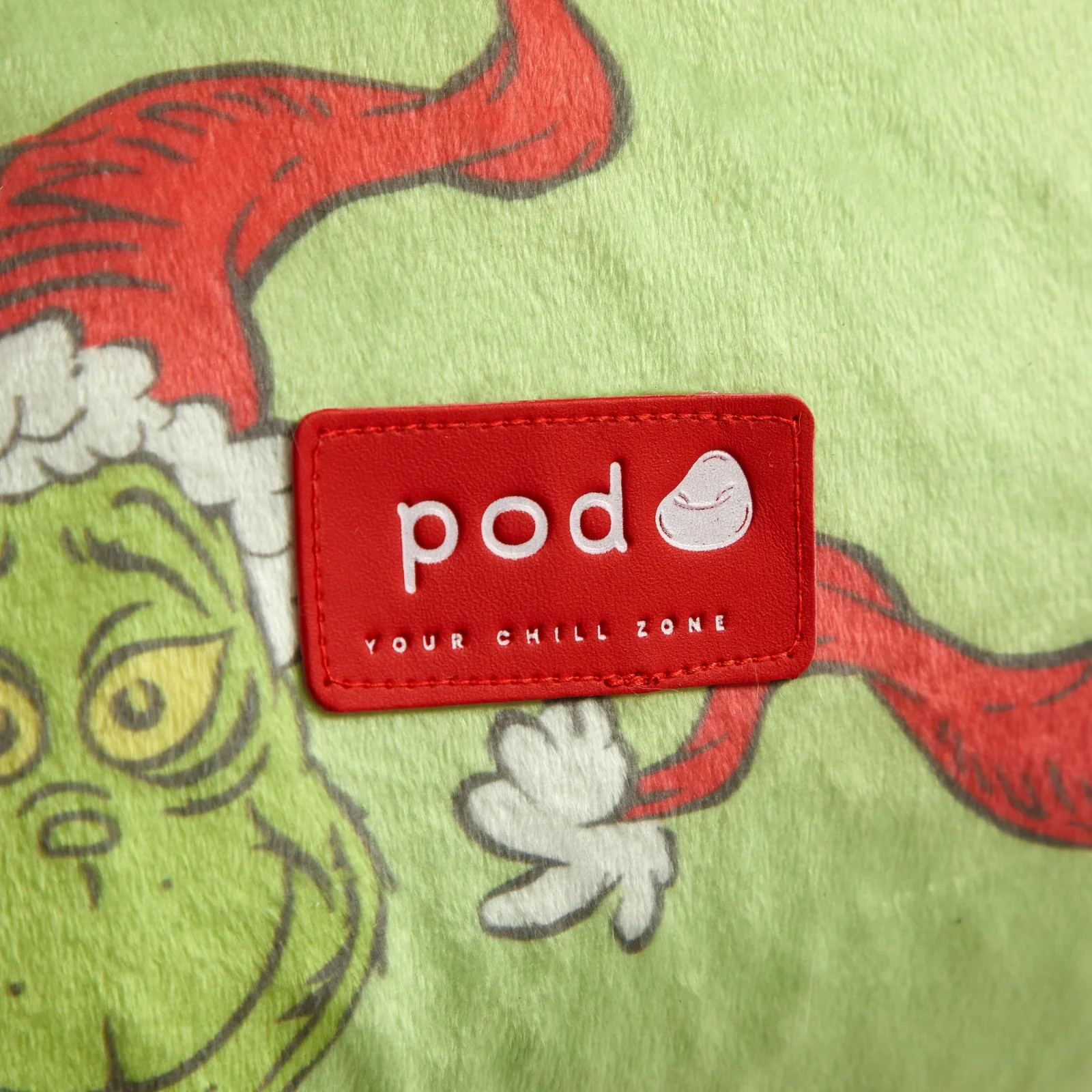 Grinch 18" Toddler Square Beanbag Chair, Green