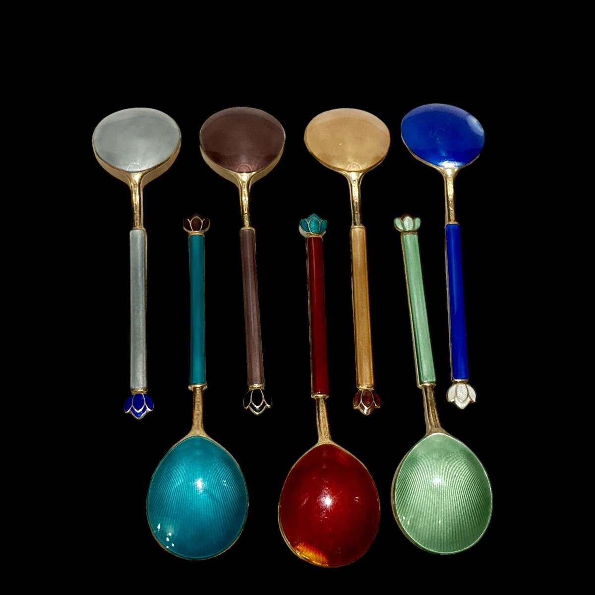 David Andersen Norway Sterling Enamel Demitasse CHOICE OF ONE