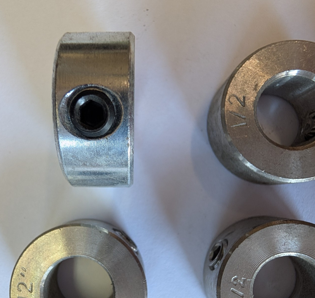 A Lot of 40- 1/2-inch Shaft Collars, Set Screw, New in Open Box