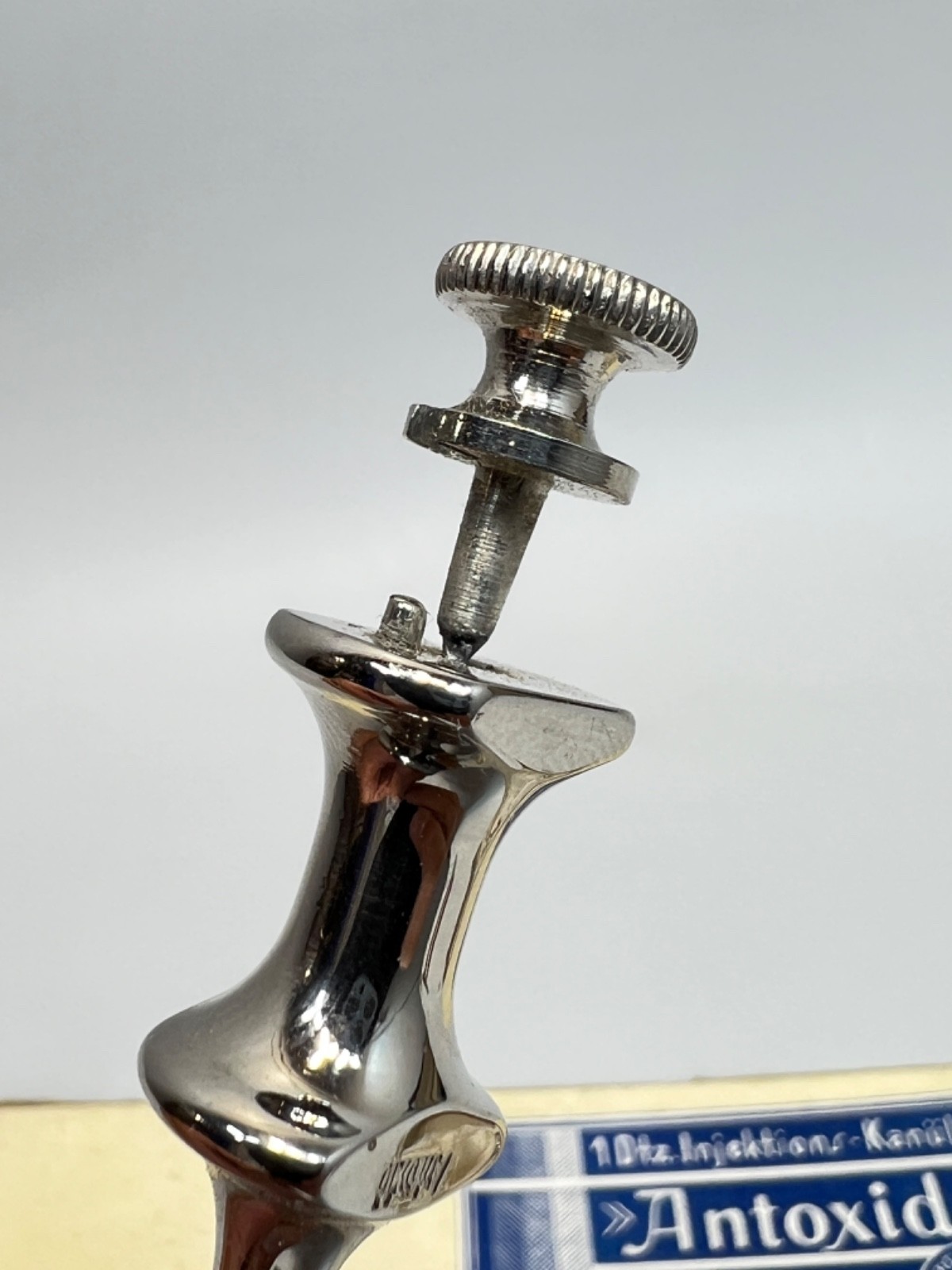 2x Big Antique Medical Blood Letting Surgery Transfusion Needles Trockar 5.5''