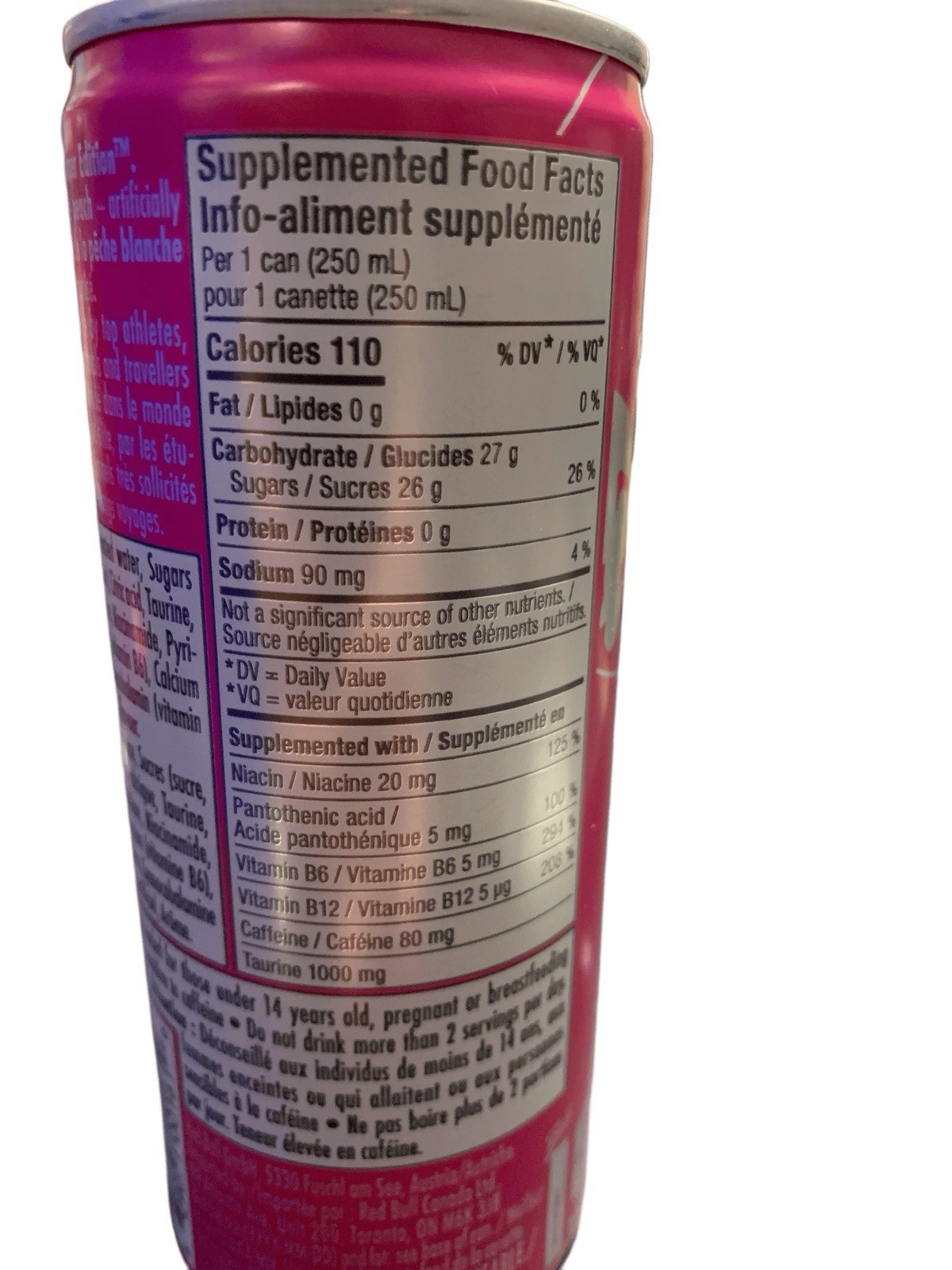 Red Bull Summer Edition White Peach 12 Pack 8.4 fl oz Each Can 07/2026 Fast SHIP