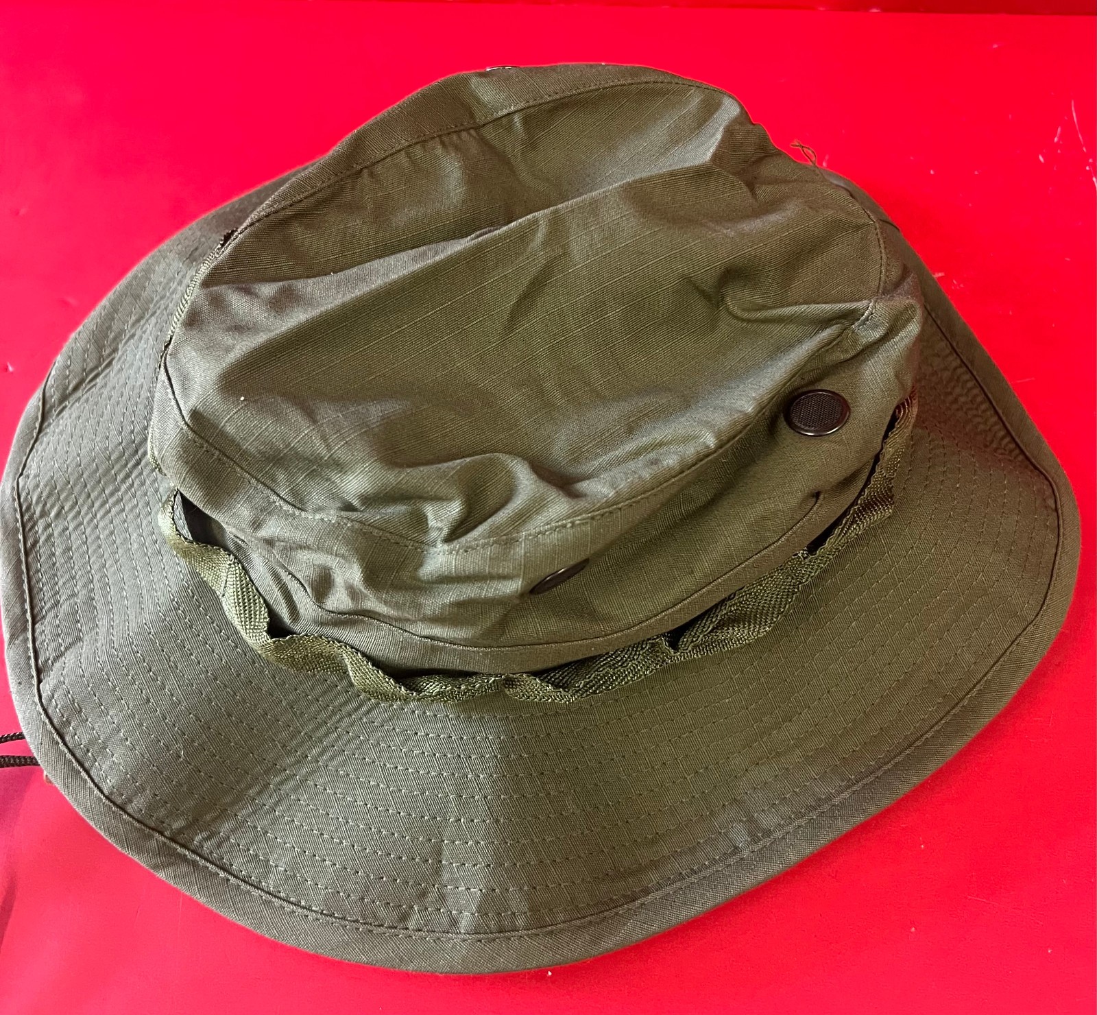 1969 US ARMY VIETNAM BOONIE HAT W/INSECT NET MINT CONDITION