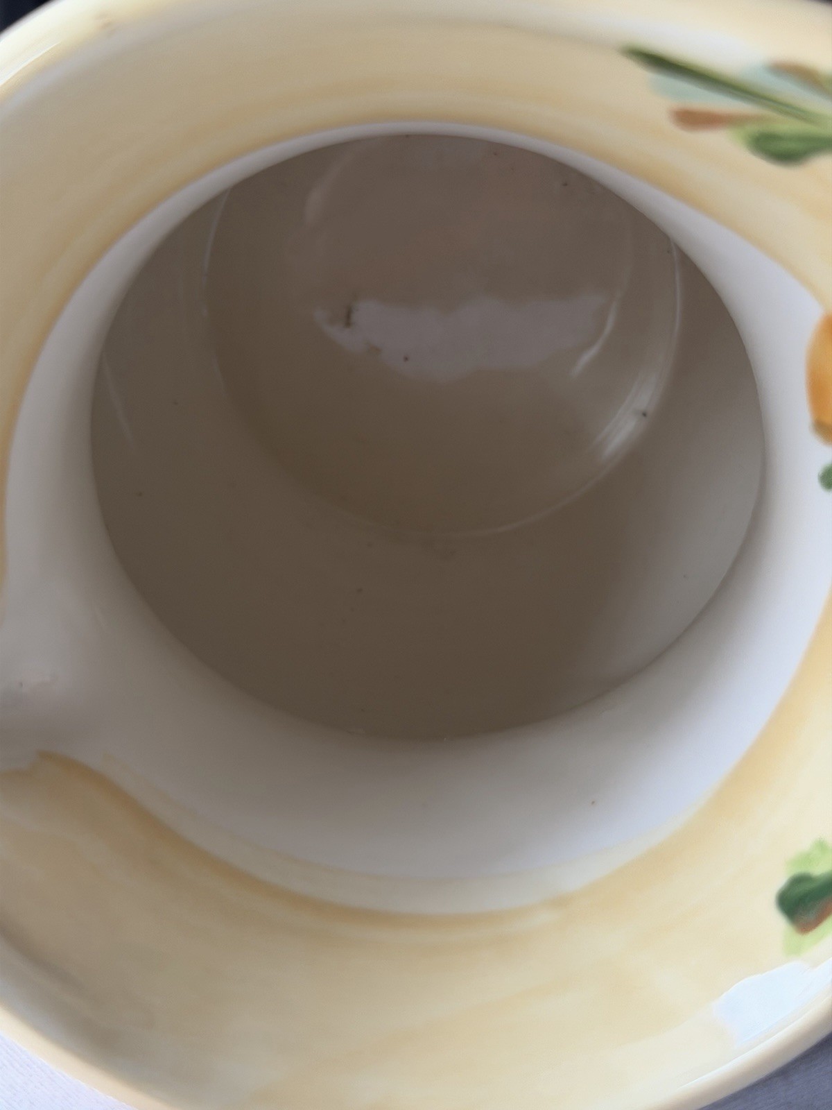 Gail Pittman Southern Living Siena 8”x8.5” Ceramic Pitcher Floral Striped 48 Oz.