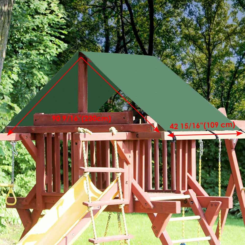 43"x90" Swing Set Replacement Tarp UV Protection Playground Roof Playset
