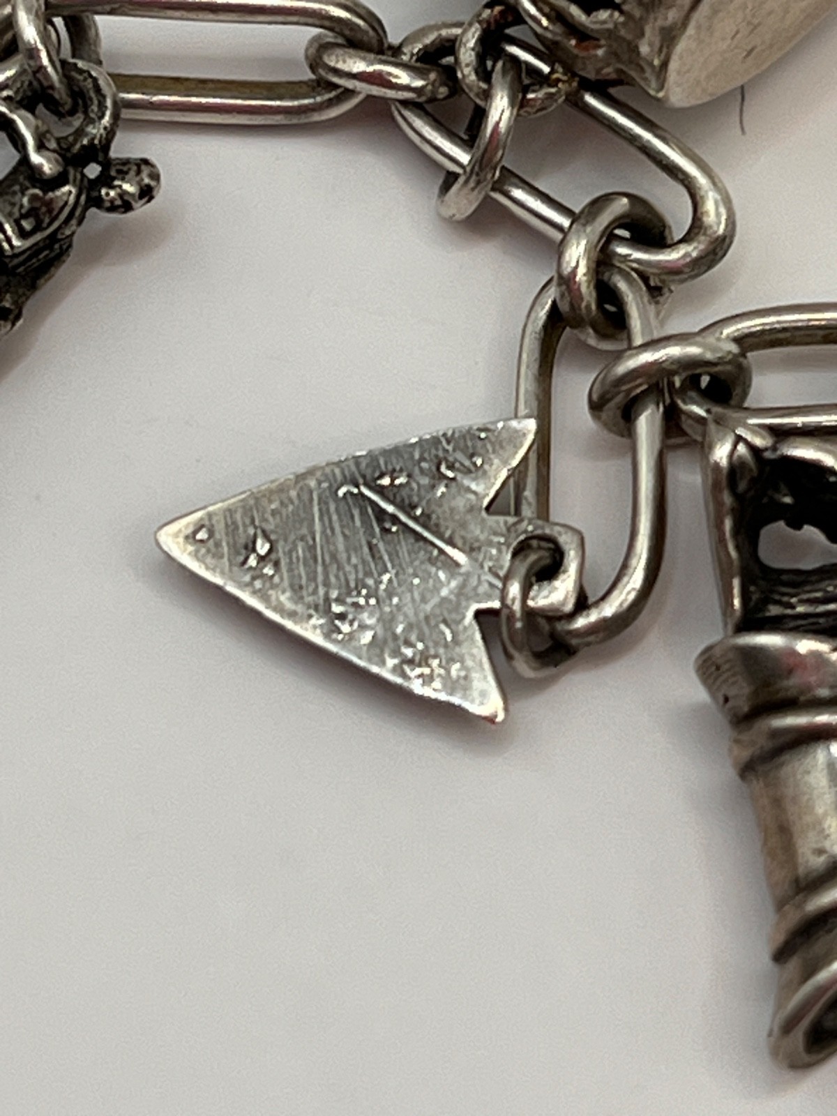 Vintage 7.5” Sterling Silver 925 Charm Bracelet With 19 Charms SW CA Articulated