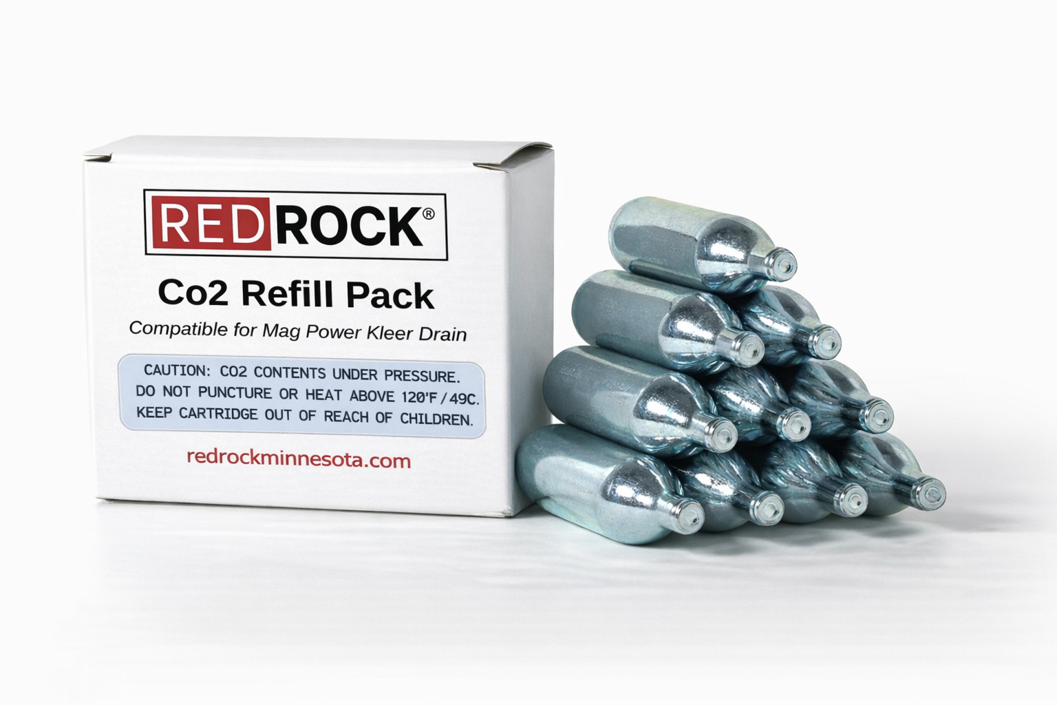 40  Redrock 8 gram CO2 beverage gas for Growlerwerks UKEG 64 beer chargers