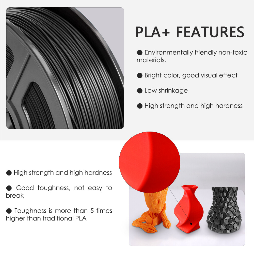 JAYO 11KG 3D Printer Filament 1.1KG/SET 1.75mm PLA PLA+ SILK PETG PLA Meta Wood