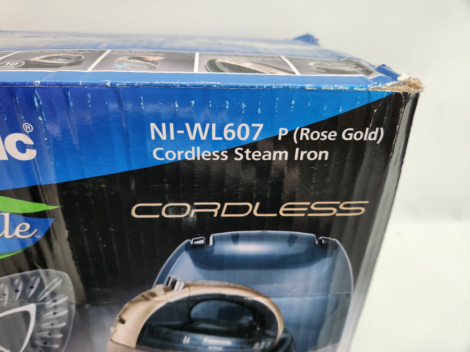 Panasonic 360 Freestyle Cordless Iron Open Box New Ni-WL607 Rose Gold