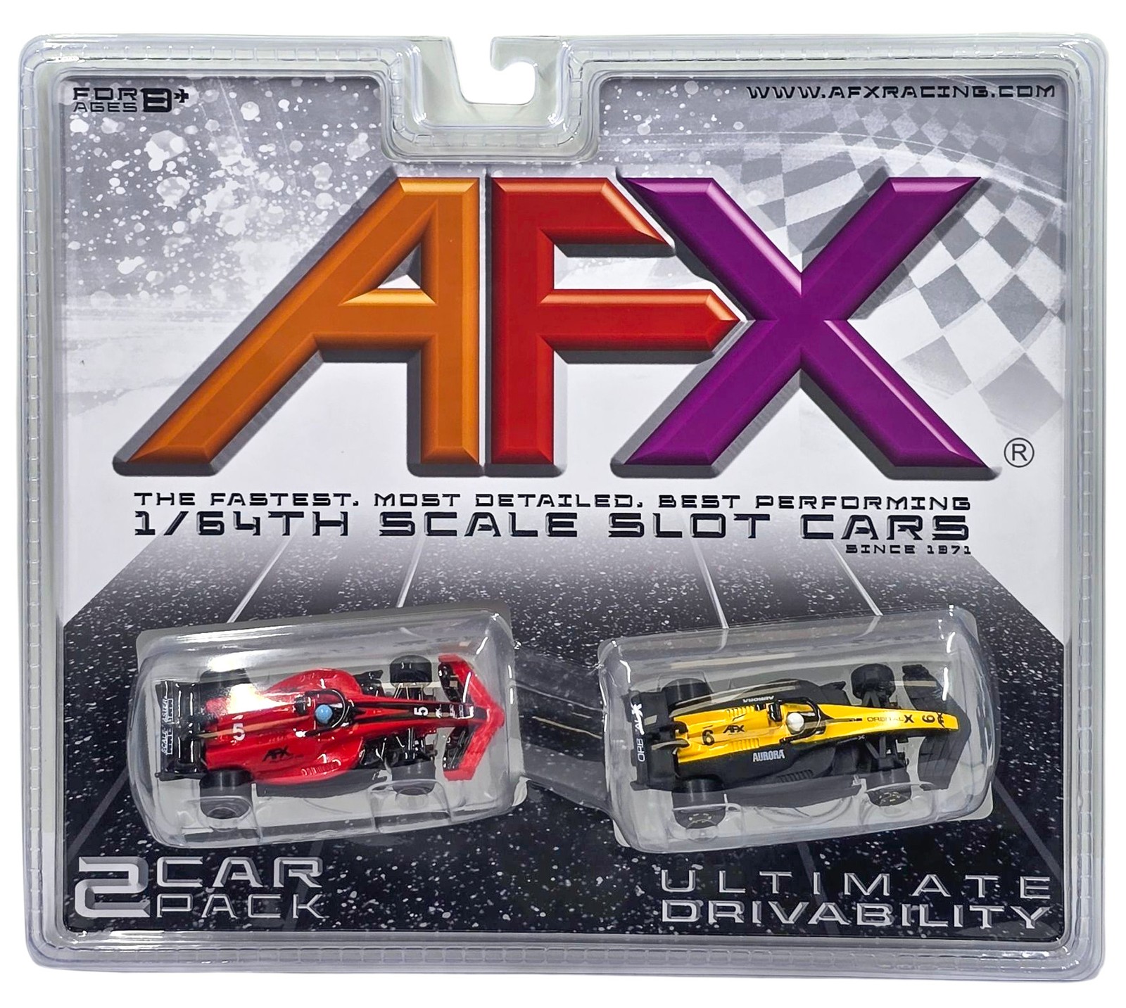 AFX 22106 Formula F1 Two-Pack Mega G+ HO Slot Cars
