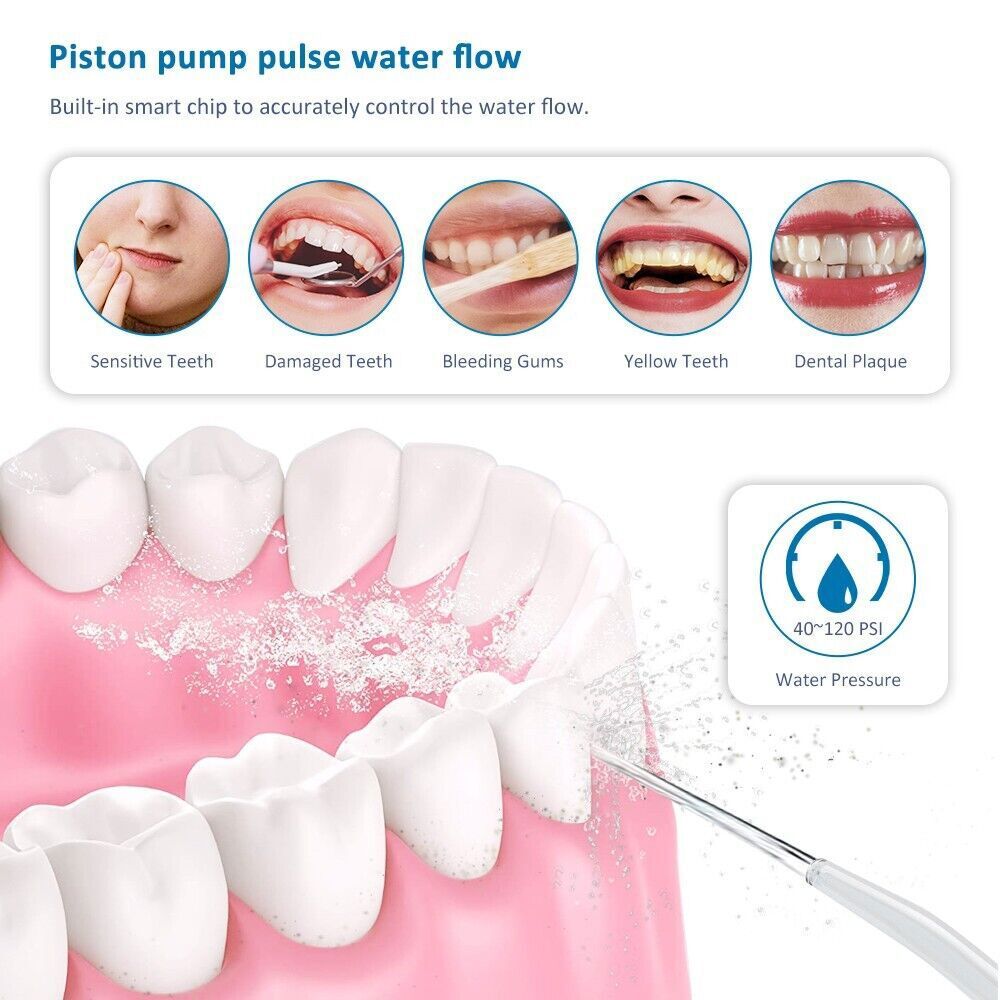 Cordless Water Flosser Dental Oral Irrigator Travel Teeth Cleaner Floss Pick NEW