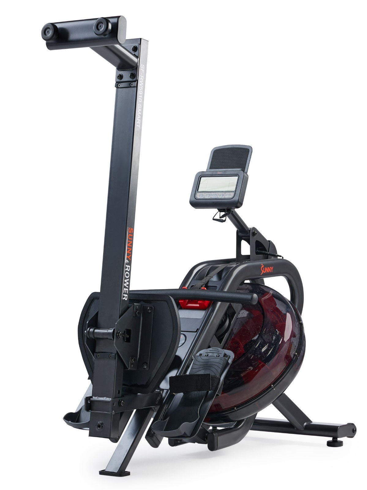 Smart Phantom Hydro Water Rowing Machine Foldable Home Cardio Workout Dual Rail