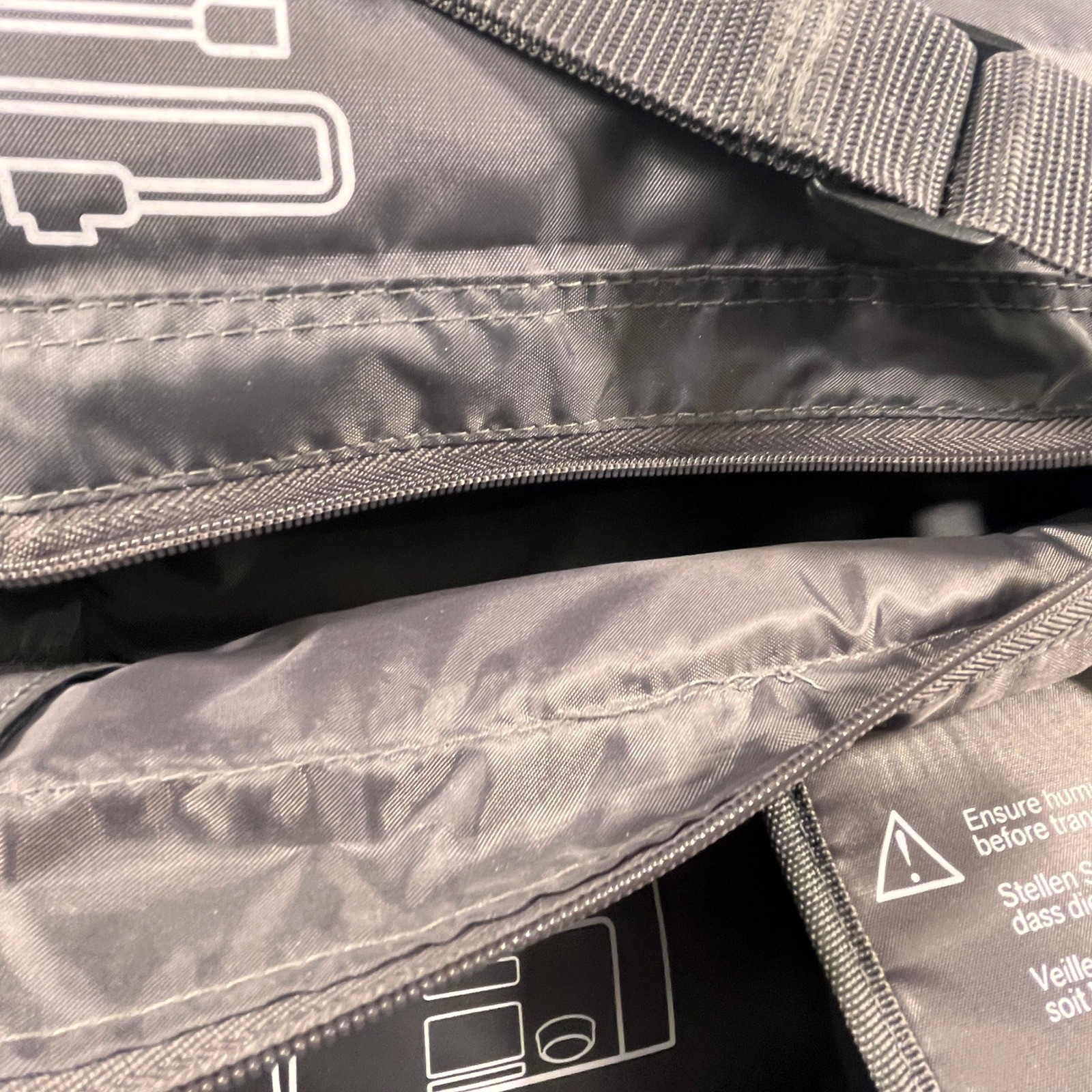 ResMed CPAP Travel Carrying Case Unisex OS Gray Pre-Owned Padded Shoulder Bag