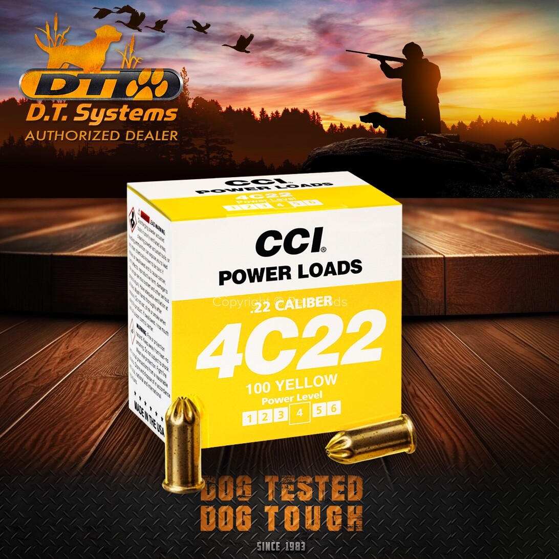 DT Systems .22 Caliber 4C22 Blank Power Loads 100 Yellow 60-80 Yards 88117
