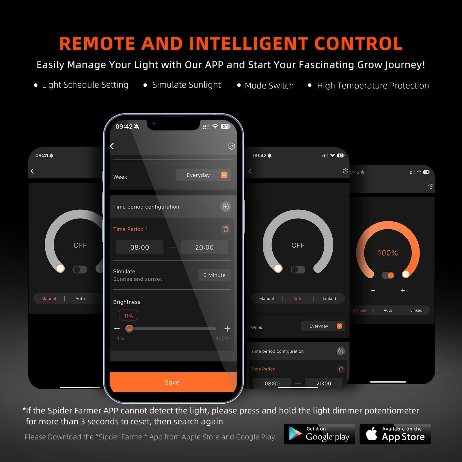 Spider Farmer Smart G8600 LED Grow Light Full Spectrum Commercial Plant VegBloom