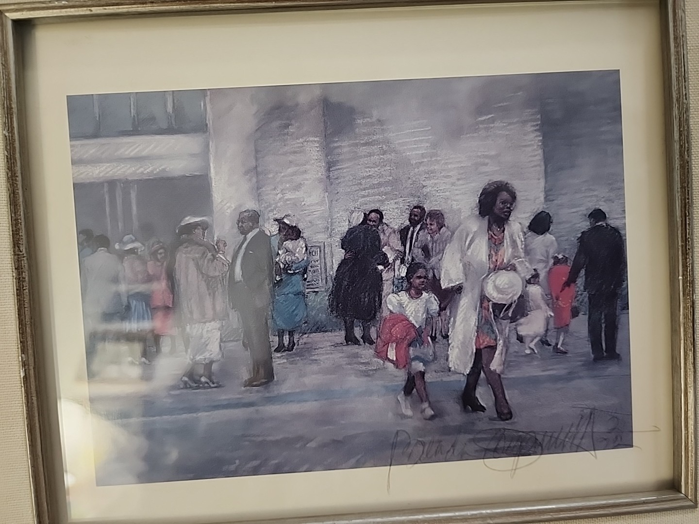 Brenda Joysmith After Service Print Artist Signed Custom Frame