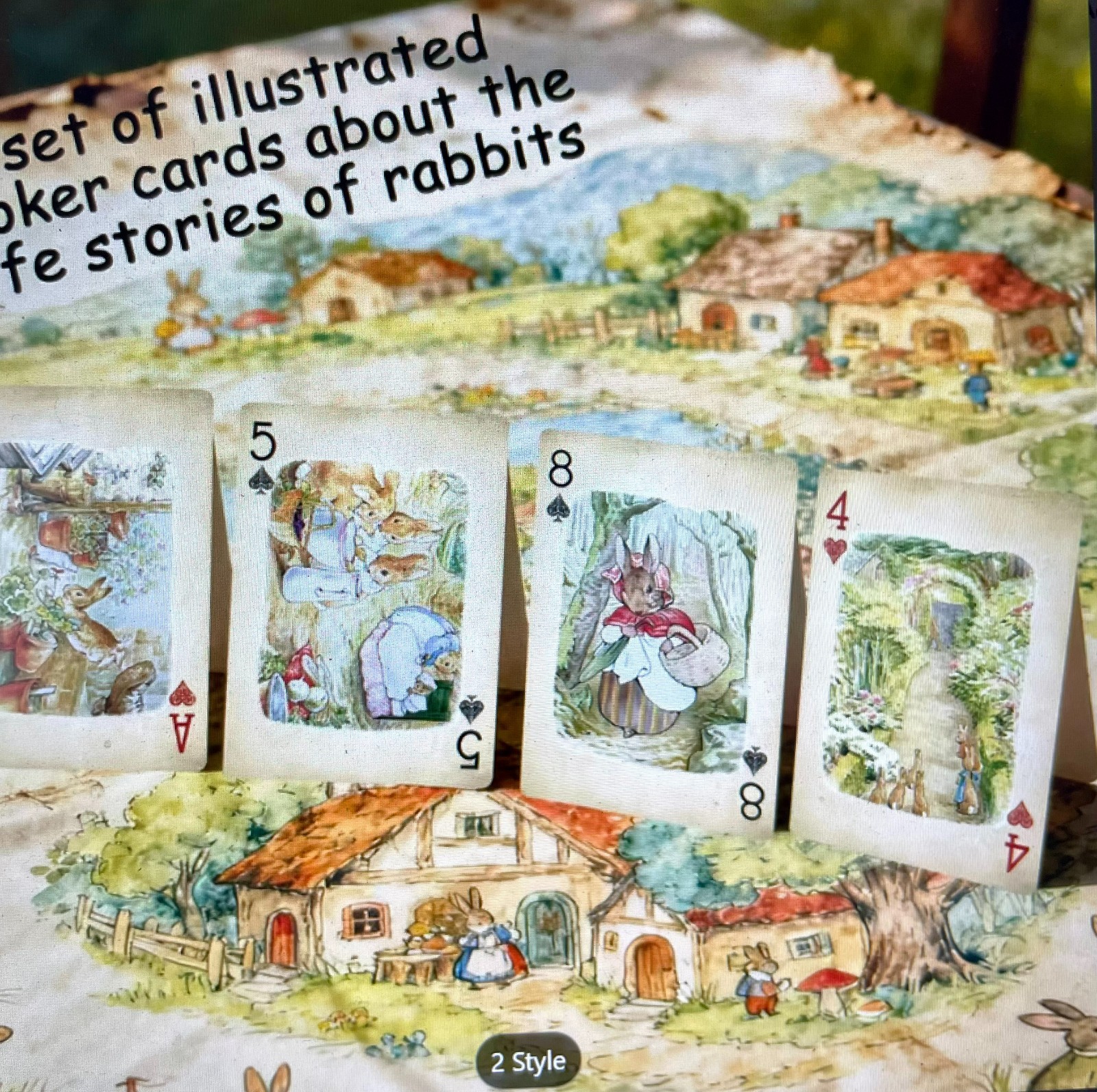 Easter Peter Rabbit Poker Poker Playing Deck of Cards X 2 Styles