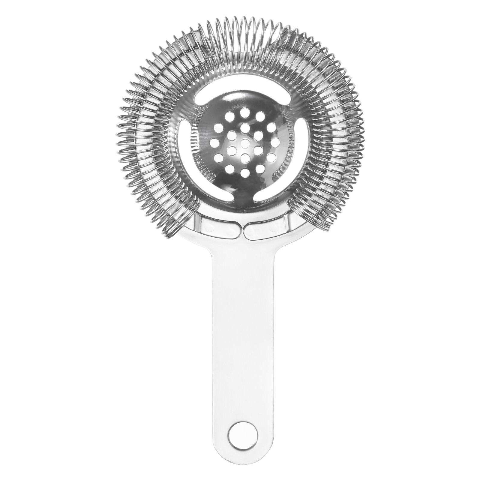 Cocktail Strainer, 1pcs - Stainless Steel Bar Strainer (Silver Tone, 160mm)