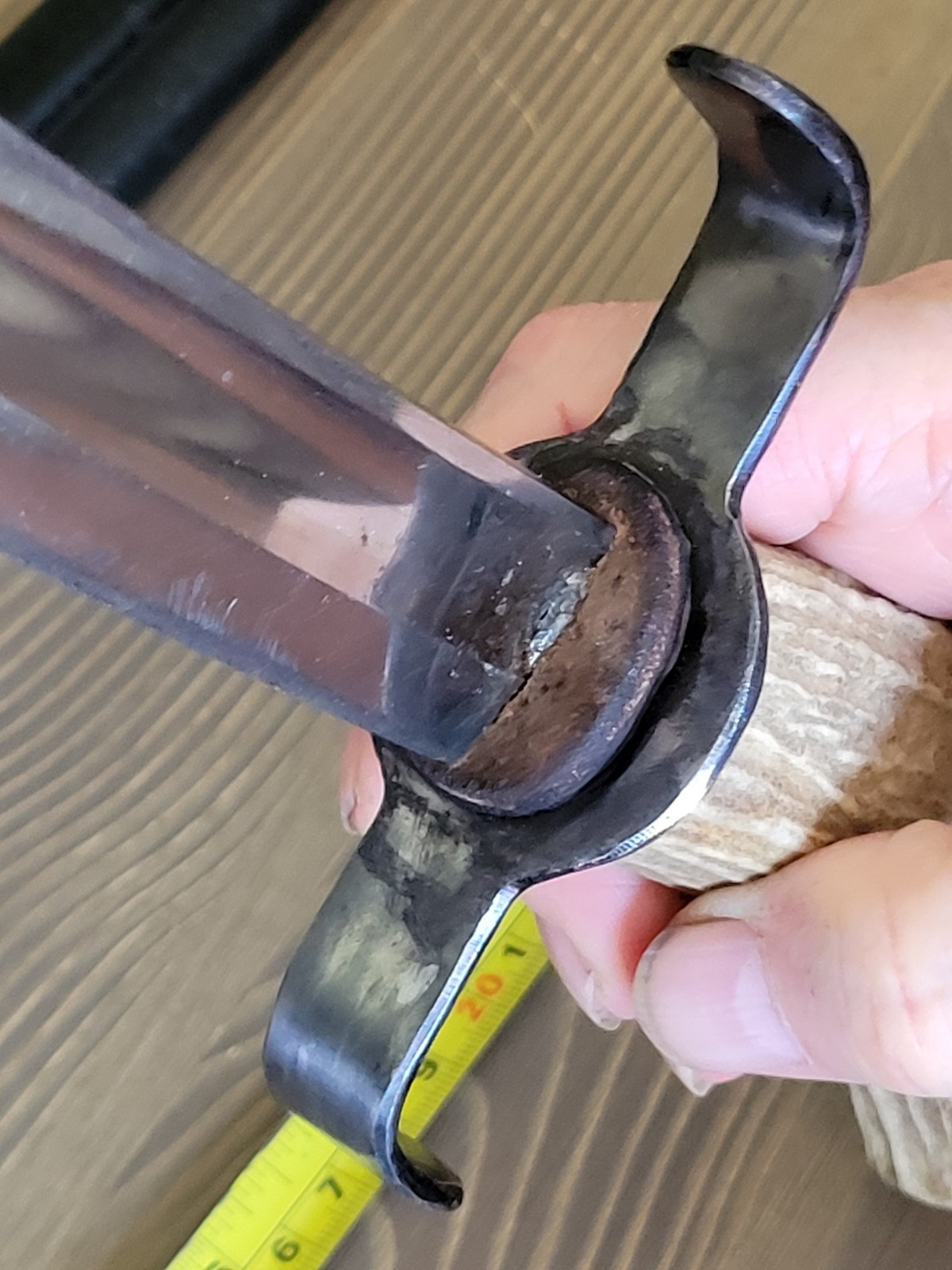 Custom Made Civil War Style Short Sword with Sheath, Used