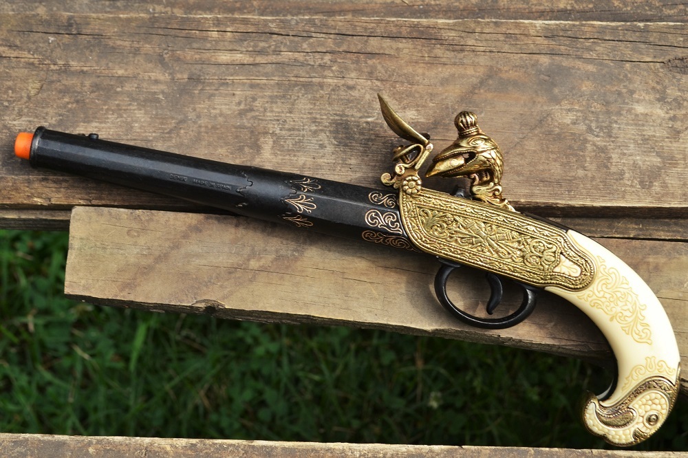Russian 18th Century Flintlock Pistol - Tula Russia - Colonial - Denix Replica