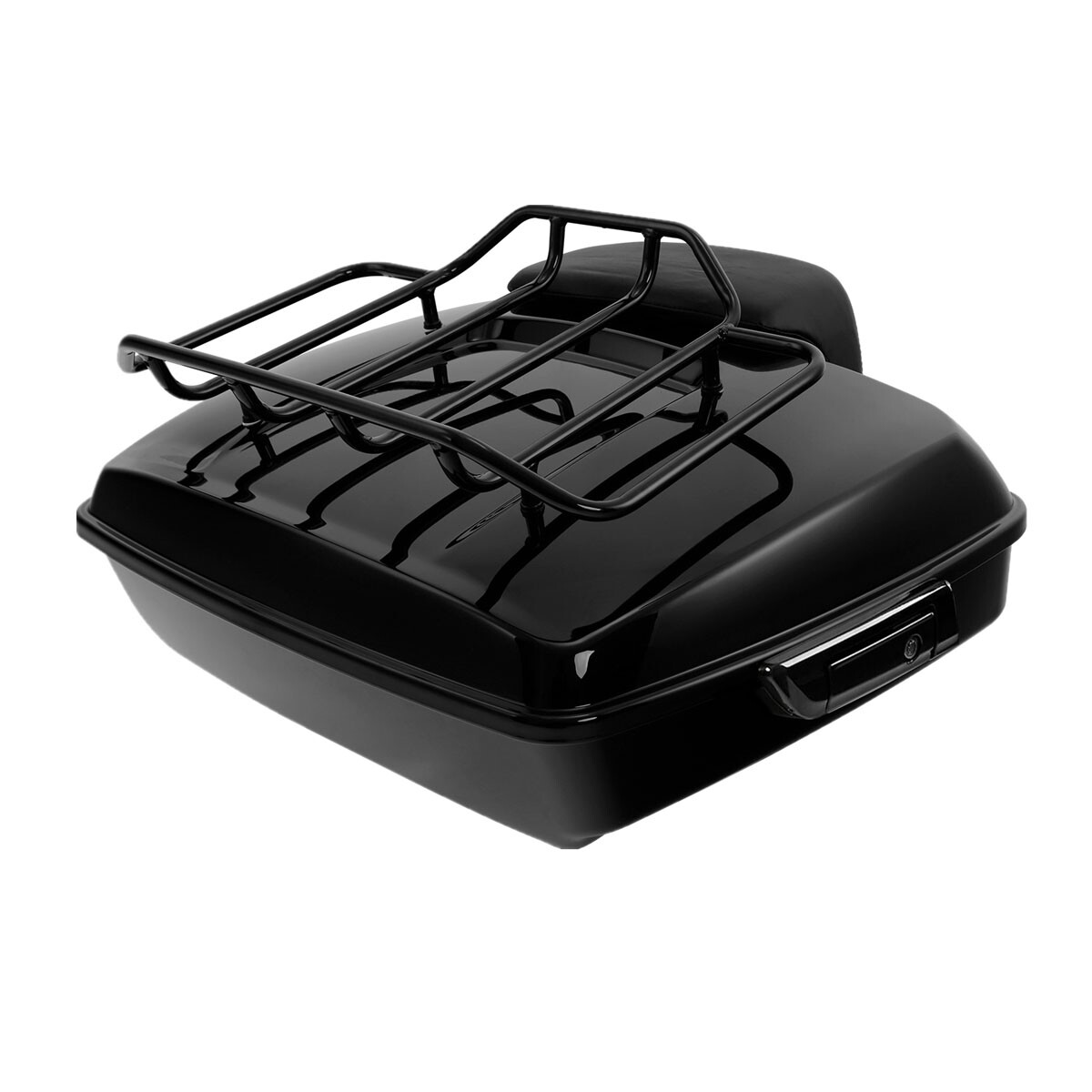 Chopped Pack Trunk & Backrest Rack Fit For Harley Tour Pak Road Glide 2014-2024