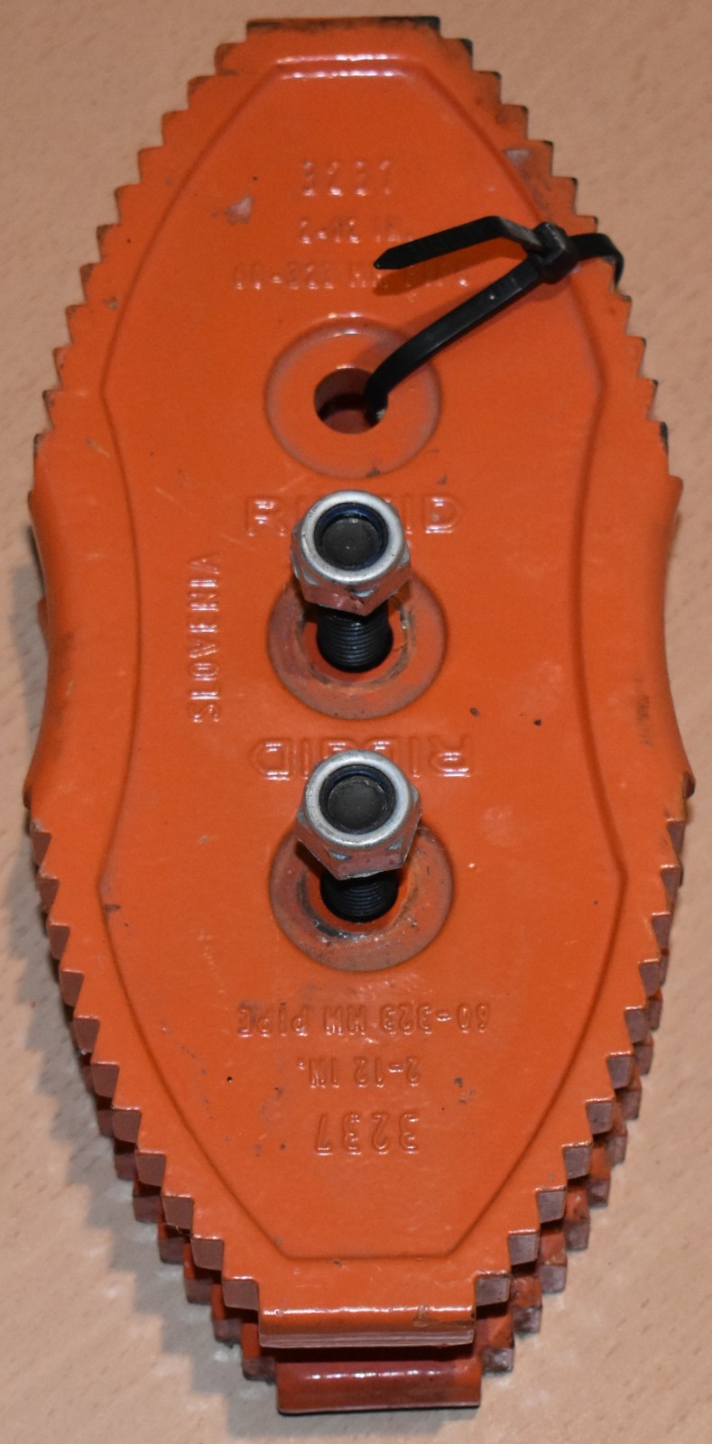 RIDGID 54" STEEL LINK CHAIN & DOUBLE END TONG JAWS FOR PIPE CHAIN WRENCH #3237