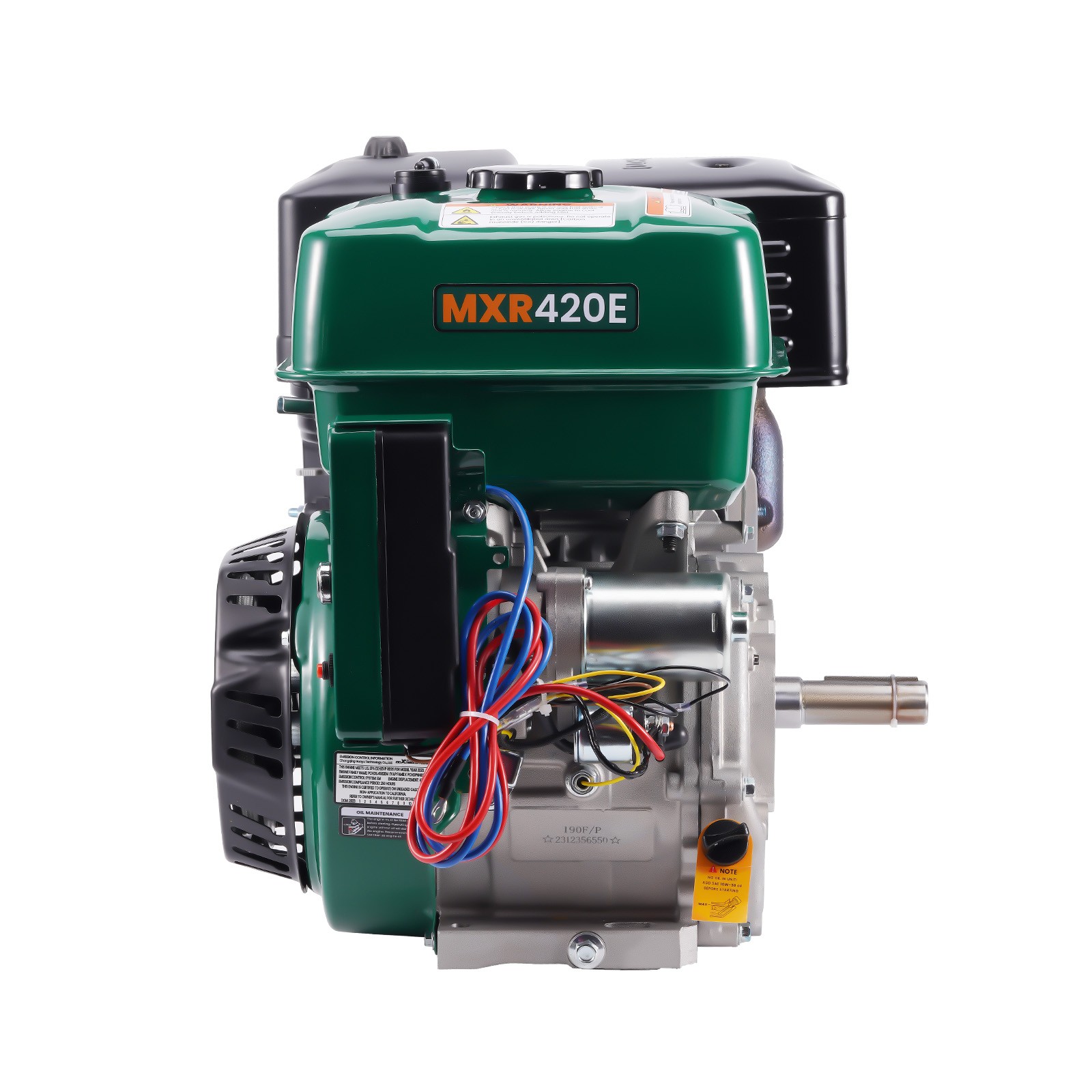 Engine OHV Horizontal Gas Engine Motor 420cc 15HP Electric Start Water Pumps