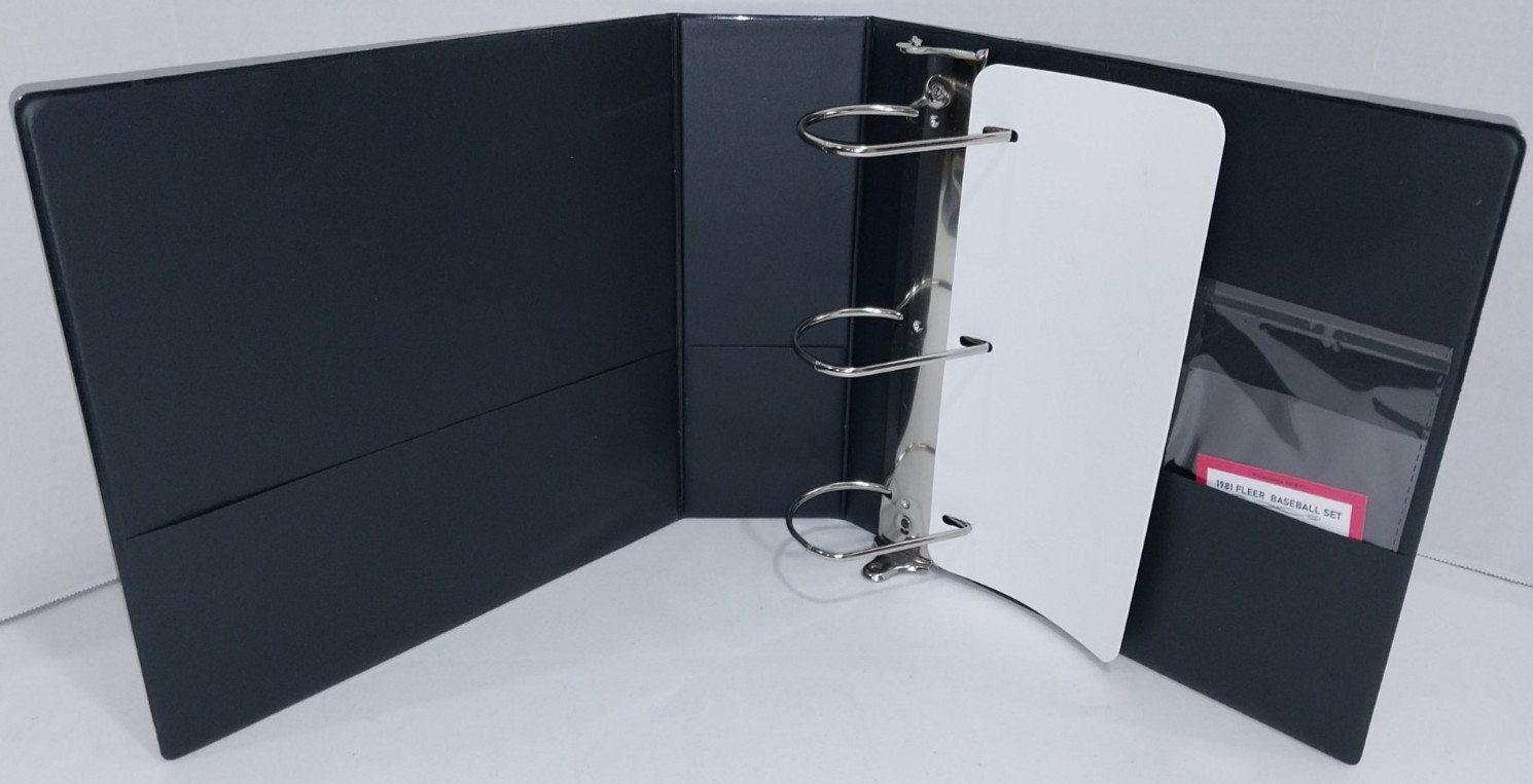 BCB Baseball Card 3" Storage Binder, 1981 Fleer Wax Pack Themed ~STORE YOUR SET~