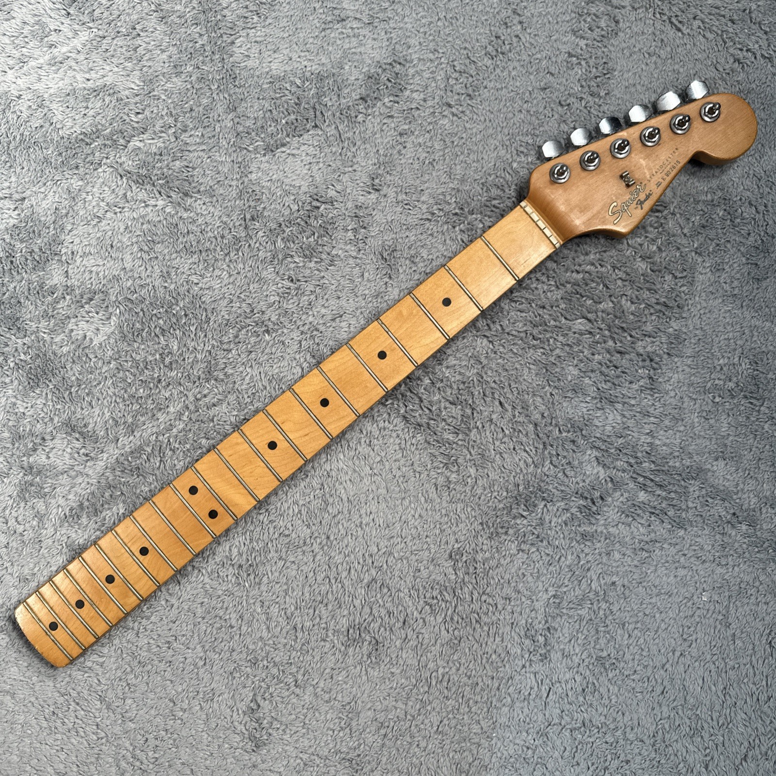 Vintage Squier by Fender Stratocaster Loaded Neck 22 w/Upgrades Wooden USA MADE