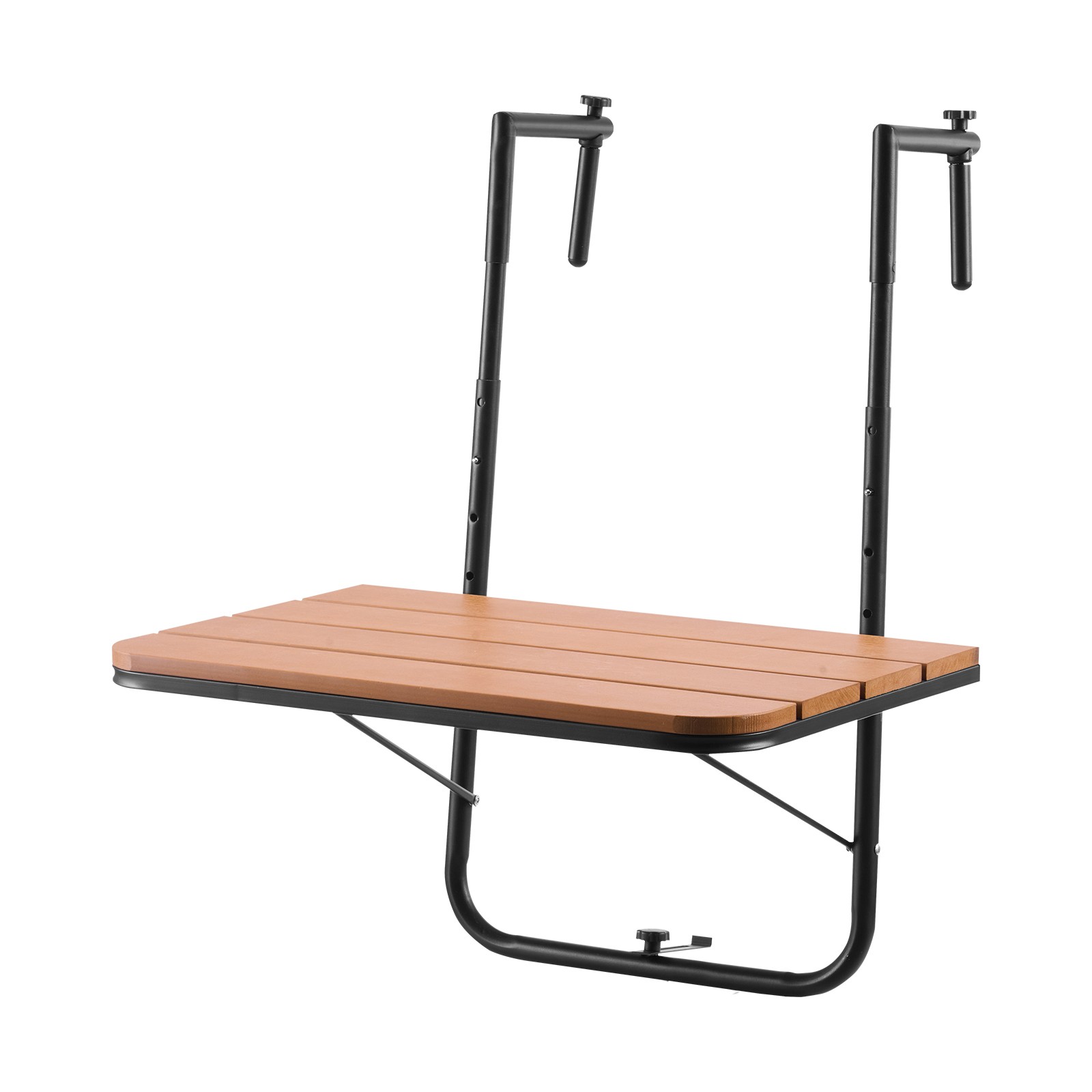 Balcony Hanging Table 25 x 24 in Outdoor Patio Railing Bar Table Adjusable