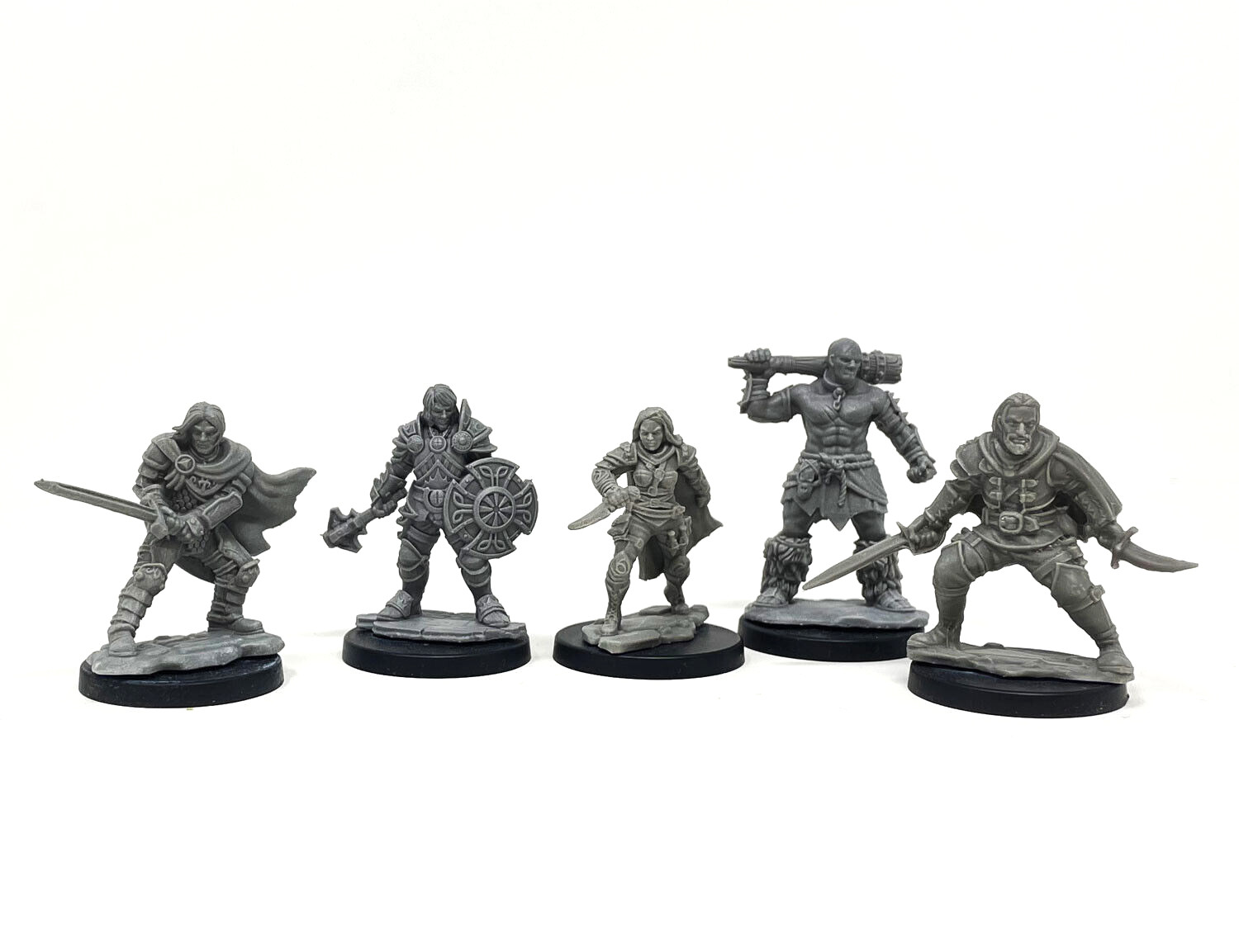 Player Character Set of 5 Dungeons and Dragons Miniatures DnD Minis 28mm fantasy