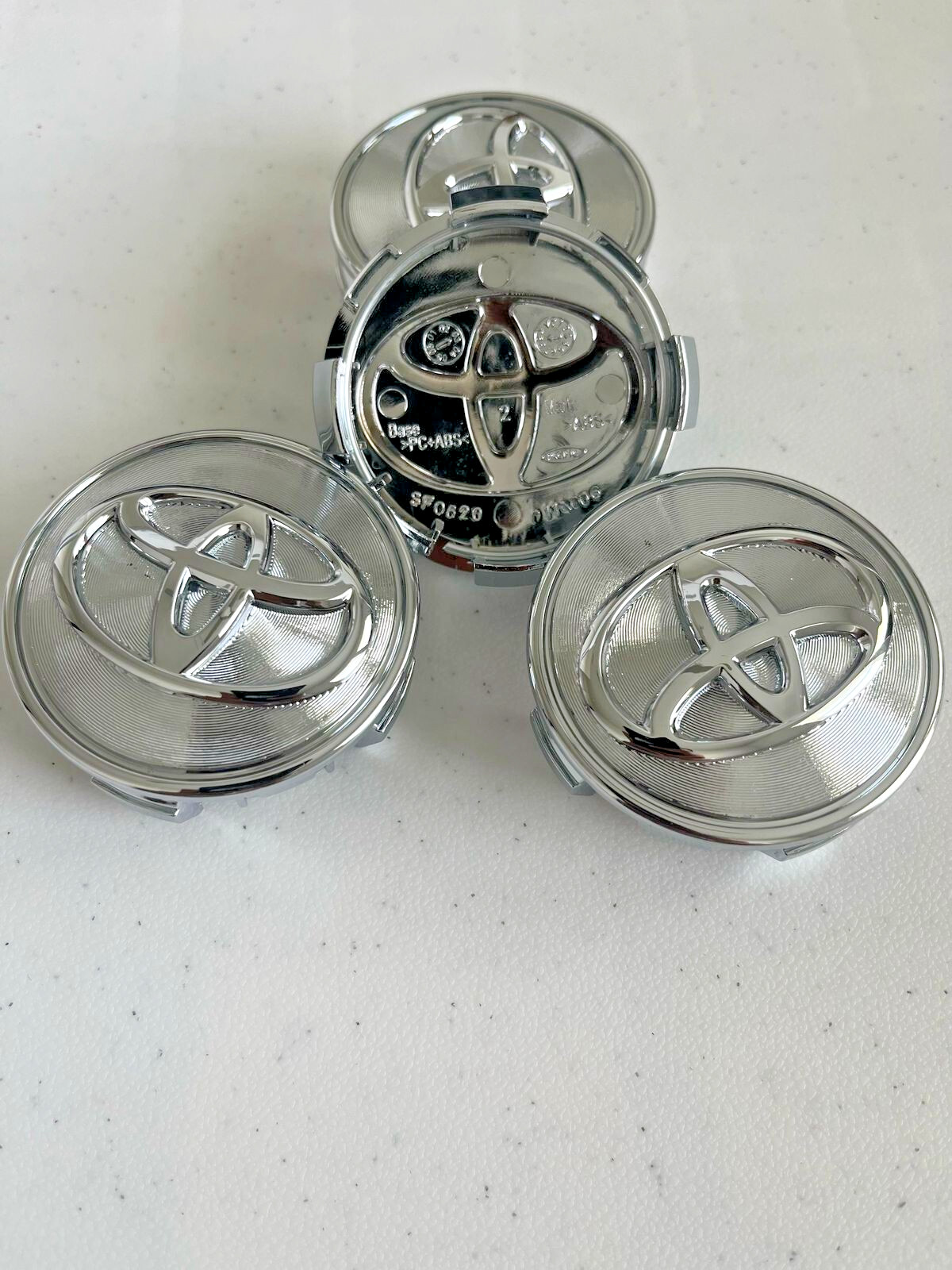 Set Of 4 Toyota 62mm Chrome Wheel Center Caps Fit Camry Corolla Prius &more