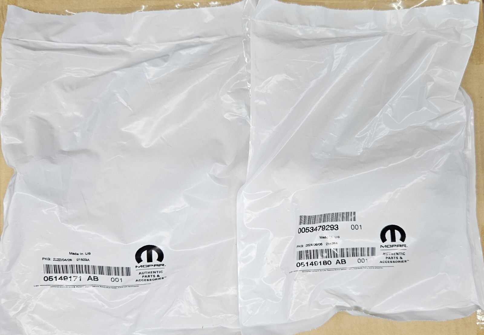 1pc each of 5149171AB & 5149180AB  MOPAR OEM Oxygen Sensor's *Brand New*