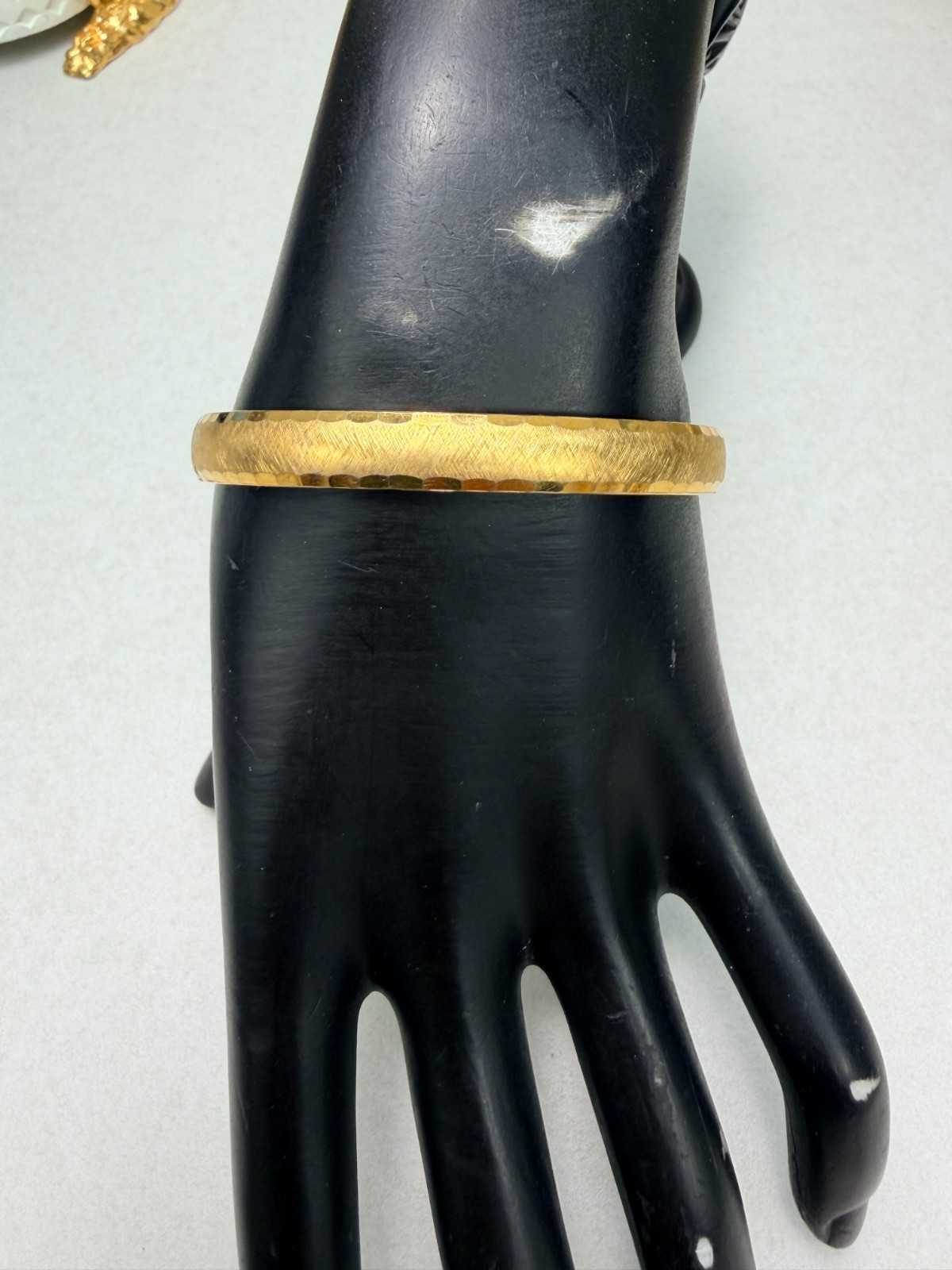 Vintage GF Narrow Bangle Bracelet Gold Filled Hinged Classic