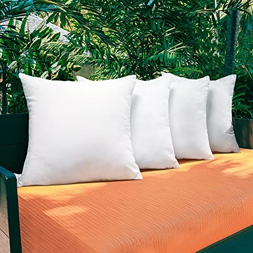 Outdoor Throw Pillow Inserts - Pack of 2 Water 20x20 Inch (Pack of 2) 2 Pack