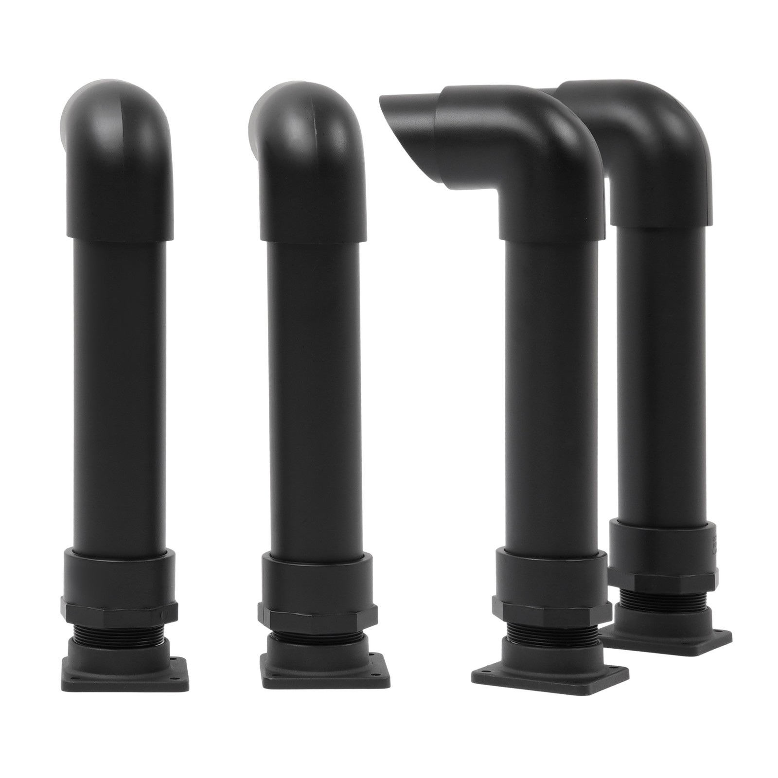 (4) Black Snorkel Kits For Polaris Sportsman 400 500 600 700 800 1994-2014