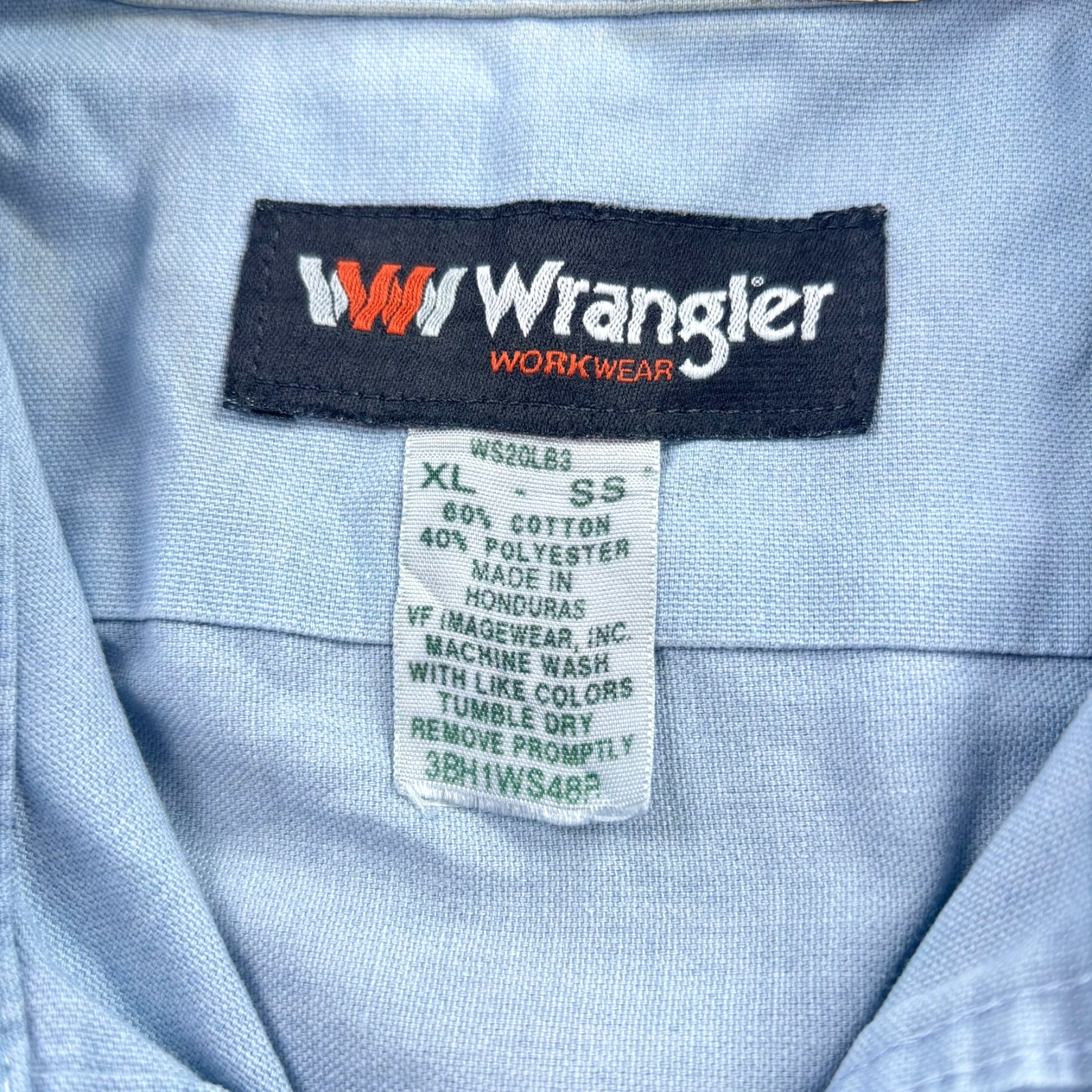 Wrangler Work Shirts Men XL Button up Uniform Workwear Western Cowboy LOT OF 10