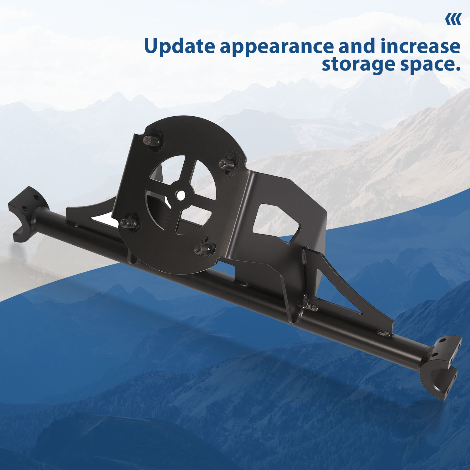 UTV Spare Tire Carrier Mount Rack For 14-23 POLARIS RZR XP 1000 TURBO XP 4