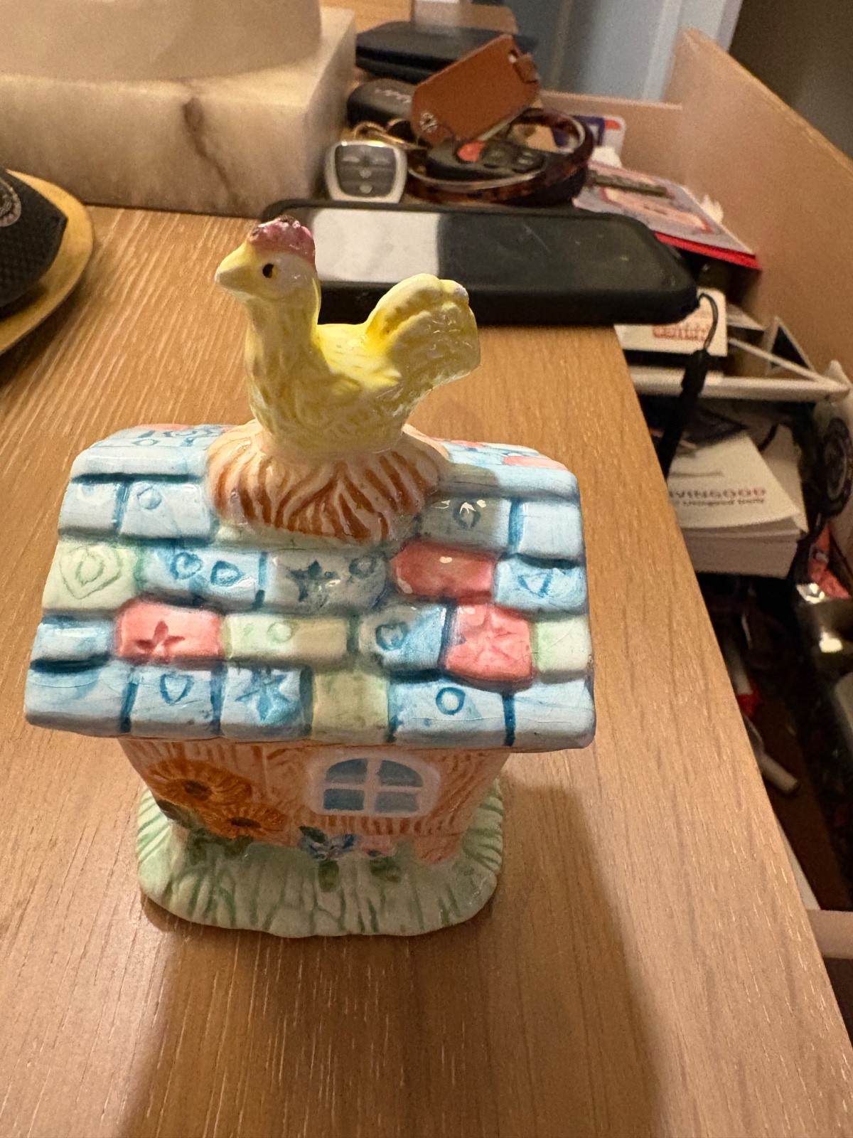 Mercuries 1994 Farm Sugar bowl Kitchen Chicken Hen  Coop