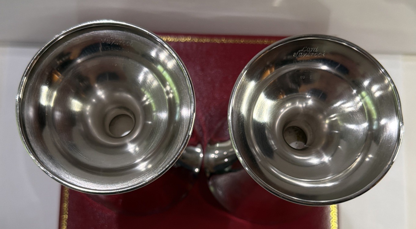 International Lord Saybrook Sterling Silver Cocktail Cup No Mono Goblet Lot Set